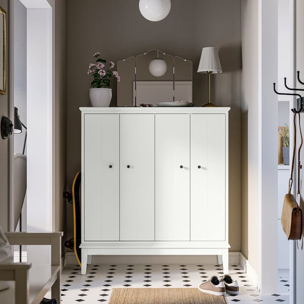 IKEA IDANÄS Cabinet With Bi-folding Doors White 47 5/8x53 1/8 "