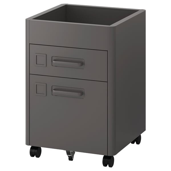 IKEA IDÅSEN Drawer unit on casters dark gray 16 1/2x24 "