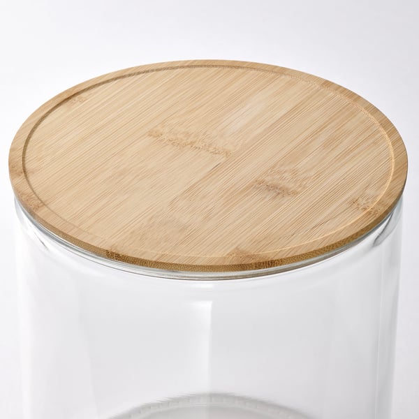 IKEA IKEA 365+ Beverage Dispenser Bamboo/clear Glass 4 Qt