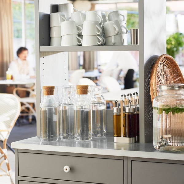 IKEA IKEA 365+ Carafe With Stopper Clear Glass/cork 34 Oz