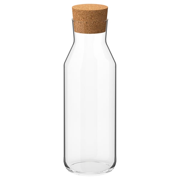 IKEA IKEA 365+ Carafe with stopper clear glass/cork 34 oz