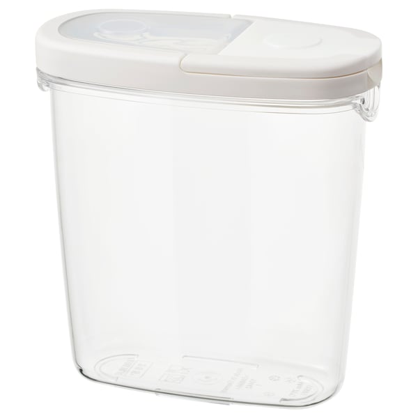 IKEA IKEA 365+ Dry food jar with lid clear/white 44 oz