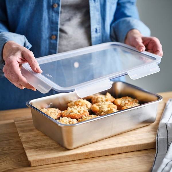 IKEA IKEA 365+ Food Container Large Rectangular/stainless Steel 101 Oz