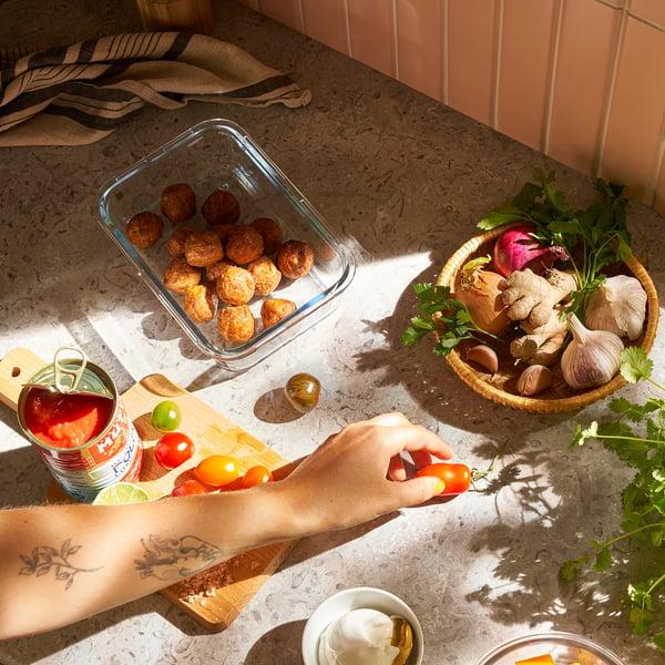 IKEA IKEA 365+ Food Container Rectangular/glass 34 Oz