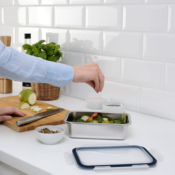 IKEA IKEA 365+ Food Container Rectangular/stainless Steel 34 Oz