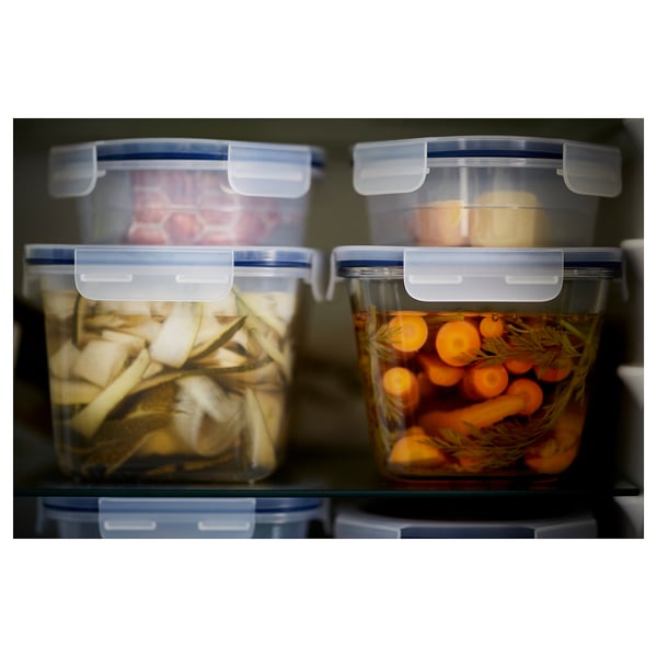 IKEA IKEA 365+ Food Container With Lid Rectangular Glass/plastic 61 Oz