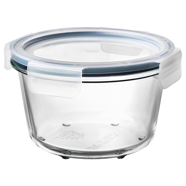 IKEA IKEA 365+ Food container with lid round glass/plastic 20 oz
