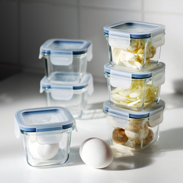 IKEA IKEA 365+ Food Container With Lid Square/glass 6 Oz