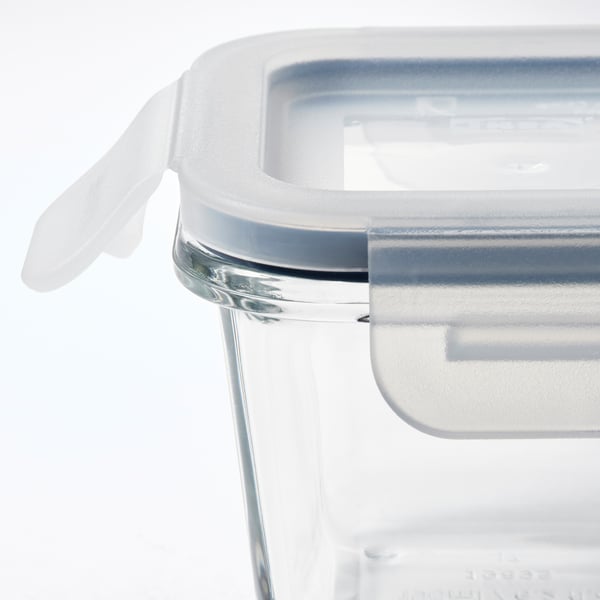 IKEA IKEA 365+ Food Container With Lid Square/glass 6 Oz