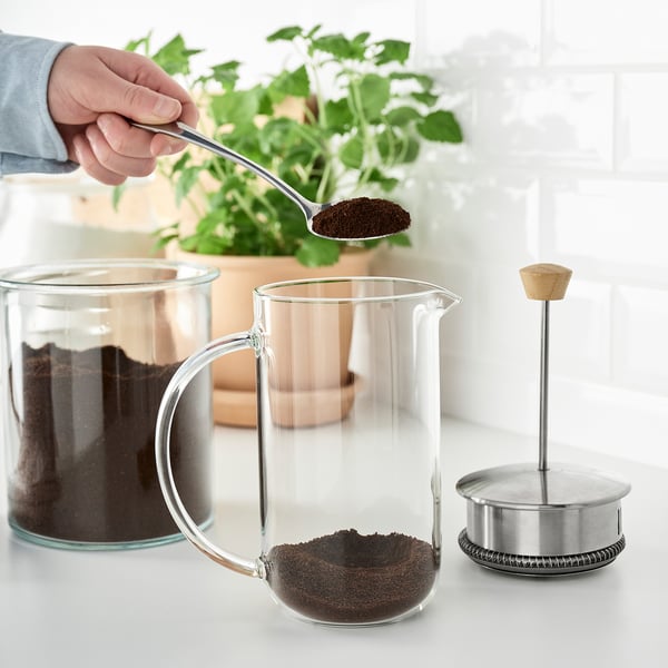 IKEA IKEA 365+ French Press Coffee Maker Clear Glass/stainless Steel 34 Oz