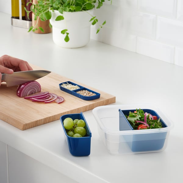 IKEA IKEA 365+ Insert For Food Container Set Of 2 Dark Blue