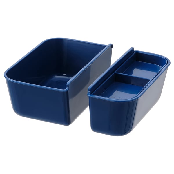 IKEA IKEA 365+ Insert for food container set of 2 dark blue