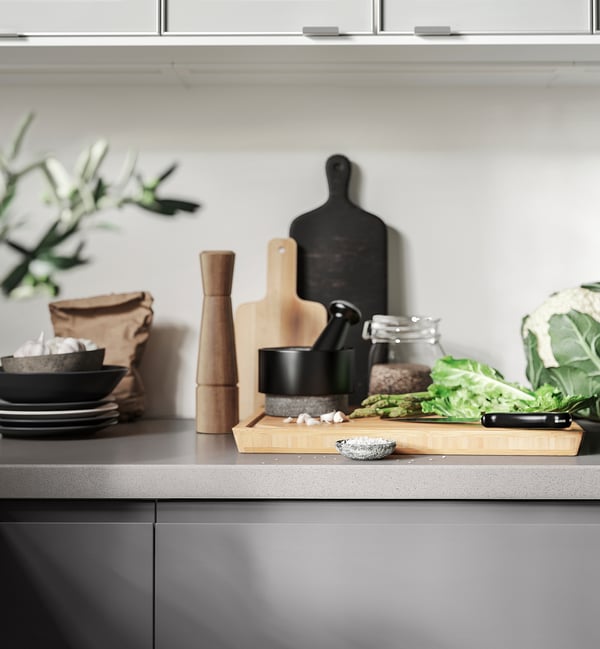 IKEA ÄDELSTEN Mortar And Pestel Marble Black