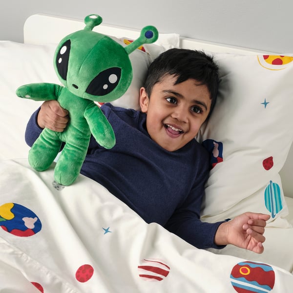 IKEA AFTONSPARV Soft Toy Alien/green 13 "
