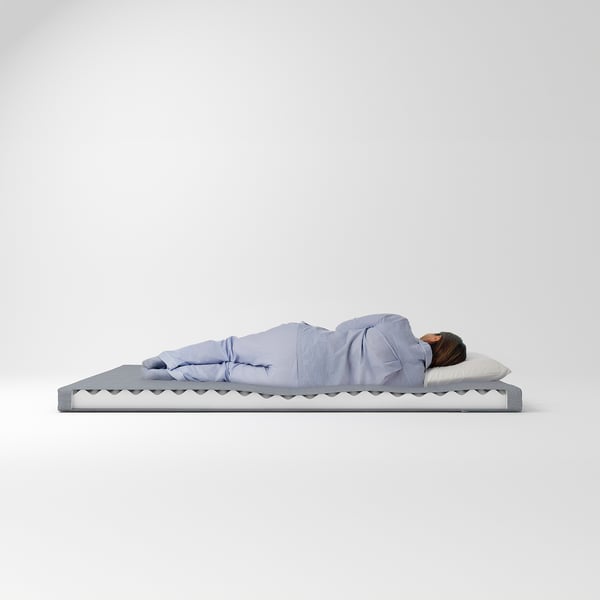 IKEA ÅGOTNES Foam Mattress Firm/light Blue Twin