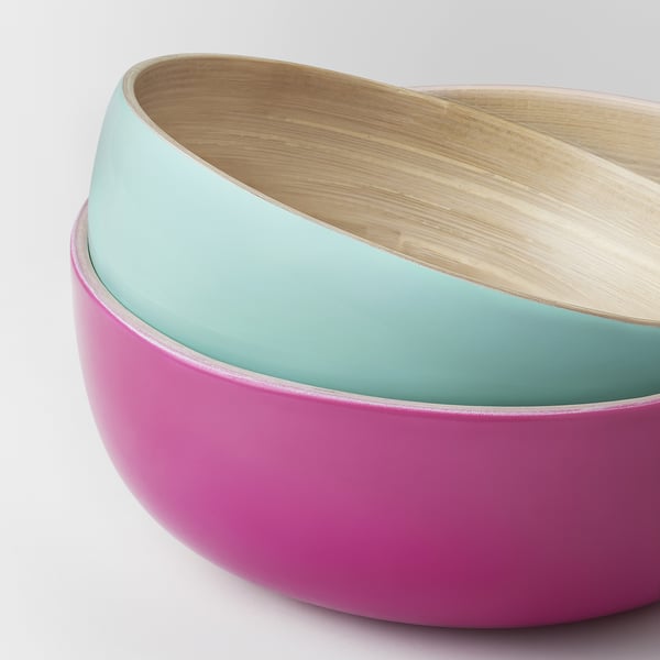 IKEA ÅKERHALLON Serving Bowl Set Of 2 Bamboo