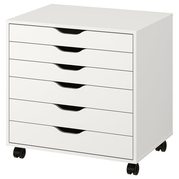 IKEA ALEX Drawer unit on casters white 26 3/8x26 "