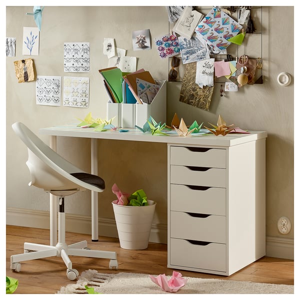 IKEA ALEX Drawer Unit White 14 1/8x27 1/2 "