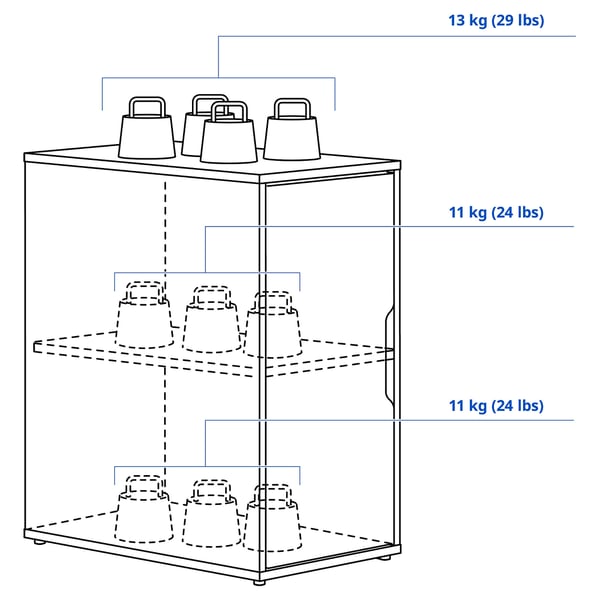 IKEA ALEX Storage Unit White 14 1/8x27 1/2 "