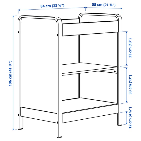 IKEA ÄLSKVÄRD Changing Table Birch/white