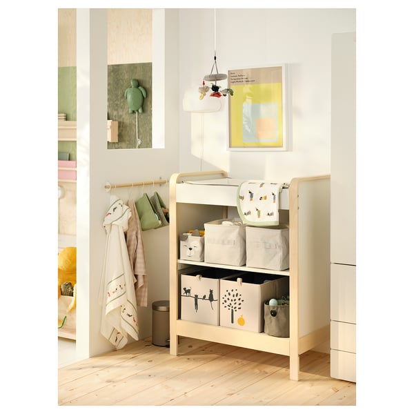 IKEA ÄLSKVÄRD Changing Table Birch/white