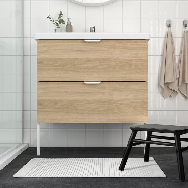 IKEA ALSTERN Bath Mat White 20x31 "