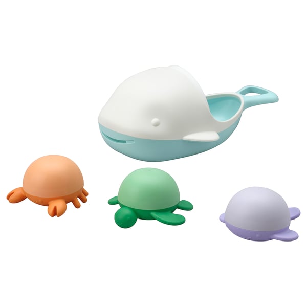 IKEA ÄNGSHUMLA 4-piece bath toy set