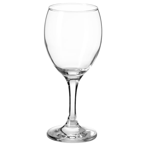 IKEA ÄNKEBLOMSTER Wine glass clear glass 8 oz
