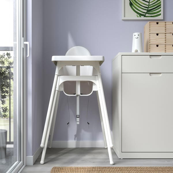 IKEA ANTILOP High Chair With Tray White/white