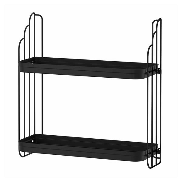 IKEA APOTEKARE Wall shelf black 19 5/8x20 1/2 "