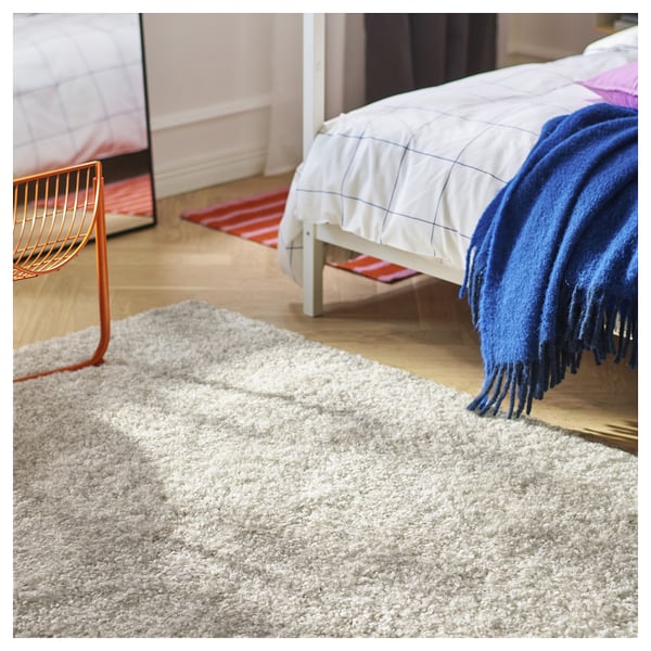 IKEA ÄRENDE Rug High Pile Off-white 3 ' 11 "x5 ' 11 "