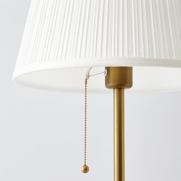 IKEA ÅRSTID Floor Lamp Brass/white