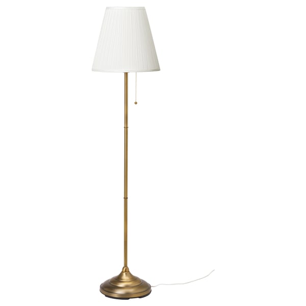 IKEA ÅRSTID Floor lamp brass/white