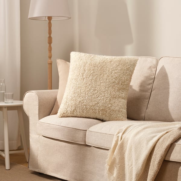 IKEA ÅSJORDFLY Cushion Cover Off-white 20x20 "