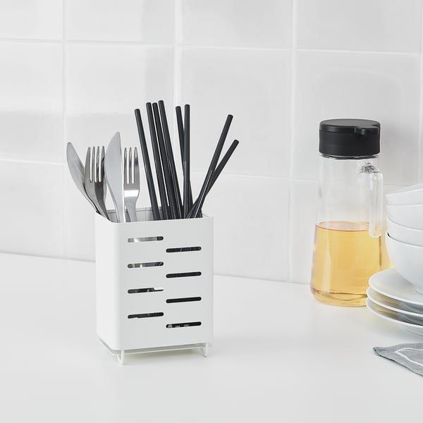IKEA AVSTEG Utensil Holder White 5 "