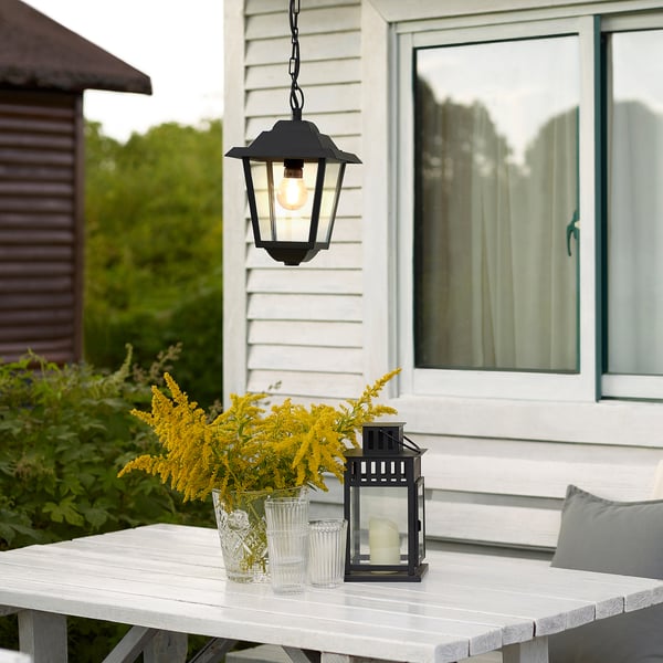 IKEA BÄCKFRÄNE Pendant Lamp Outdoor Black