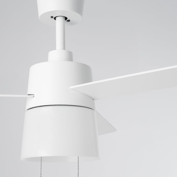 IKEA BACKLAG Ceiling Fan With Light White