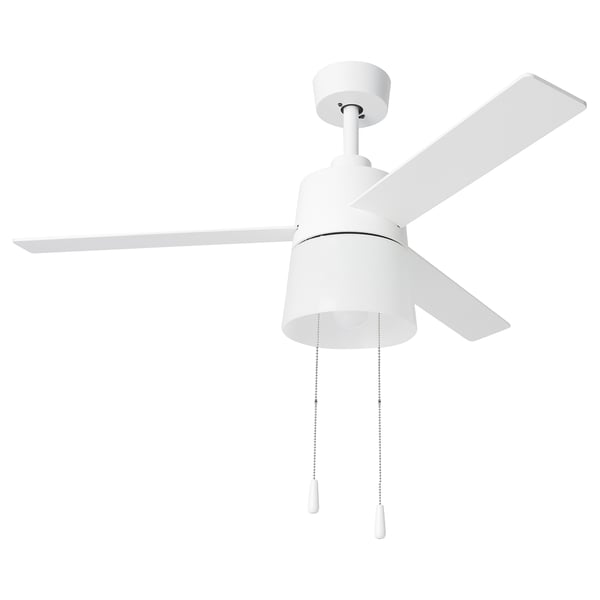 IKEA BACKLAG Ceiling fan with light white