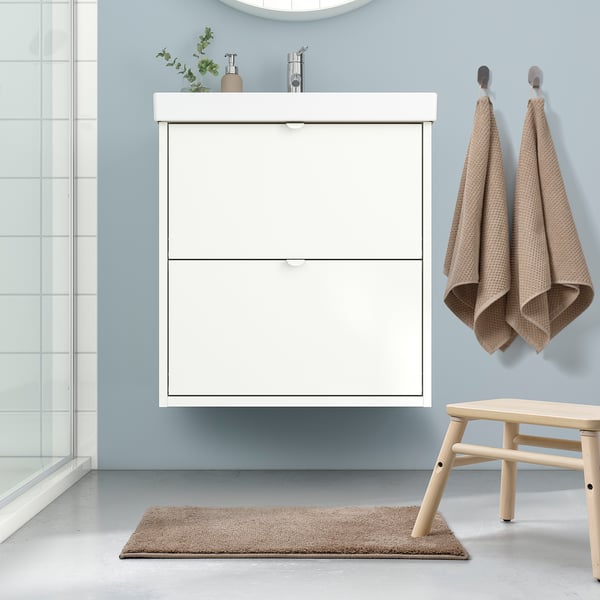 IKEA BACKMÅRA Bath Mat Beige 16x24 "