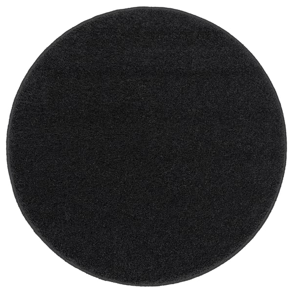 IKEA BACKMÅRA Bath mat black round 22 "