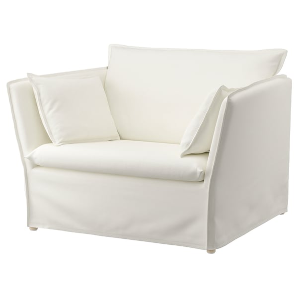 IKEA BACKSÄLEN 1.5-seat armchair Blekinge white