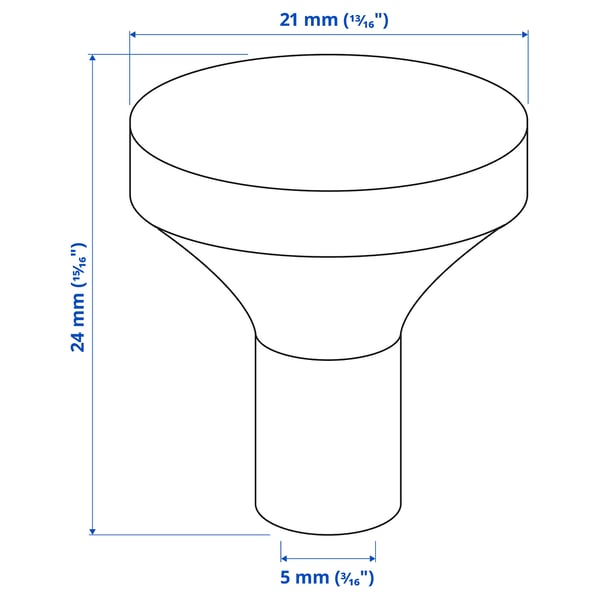 IKEA BAGGANÄS Knob Brass Color 13/16 "