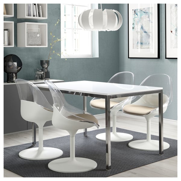 IKEA BALTSAR Swivel Chair White