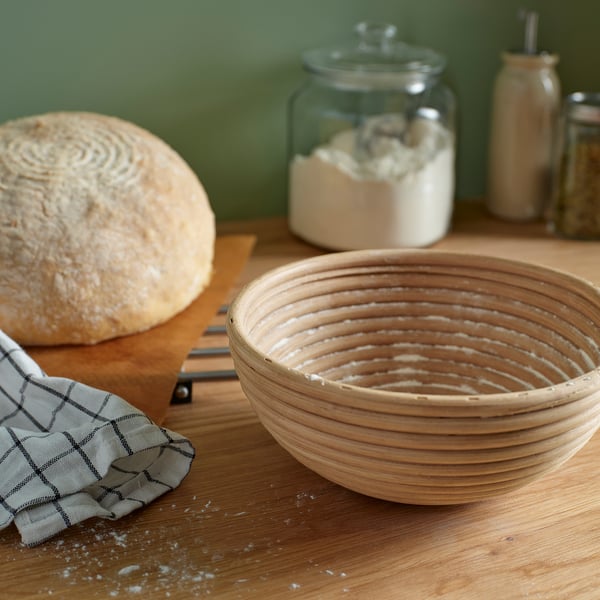 IKEA BANDSLÄTTING Bread Basket Rattan 9 "