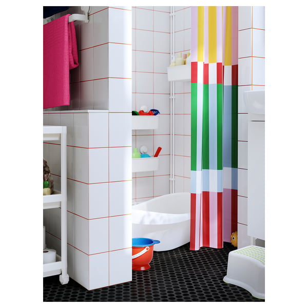 IKEA BANJANTRÄD Shower Curtain Multicolor 71x71 "