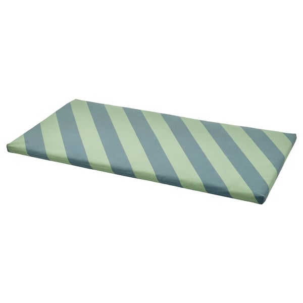 IKEA BÄNKKAMRAT Bench pad blue/green 35x20x1 "