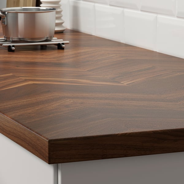 IKEA BARKABODA Countertop Walnut/veneer 74x1 1/2 "