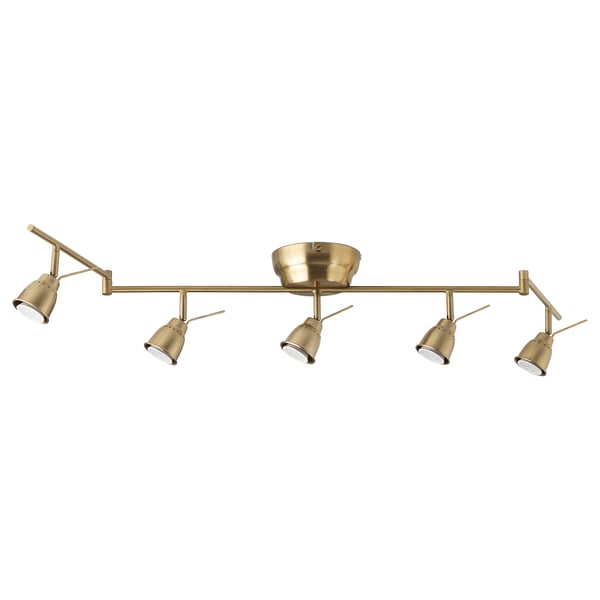 IKEA BAROMETER Ceiling track 5-spots brass color