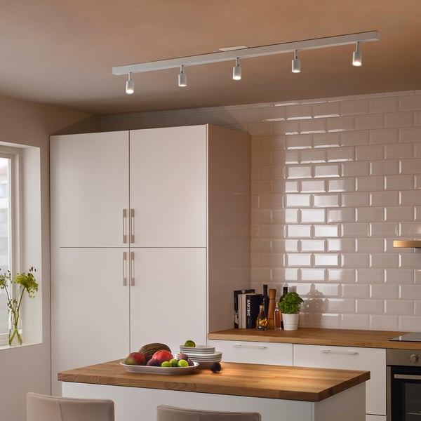 IKEA BÄVE LED Ceiling Track 5 Spots White