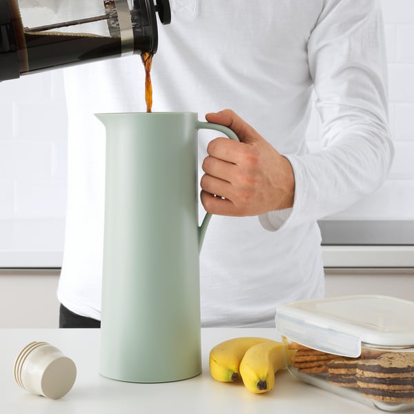 IKEA BEHÖVD Vacuum Flask Light Green/beige 34 Oz